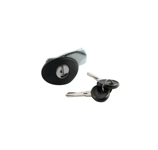 Lock with safety key for rear and lateral panels of floor and wall mounted PRO cabinets.