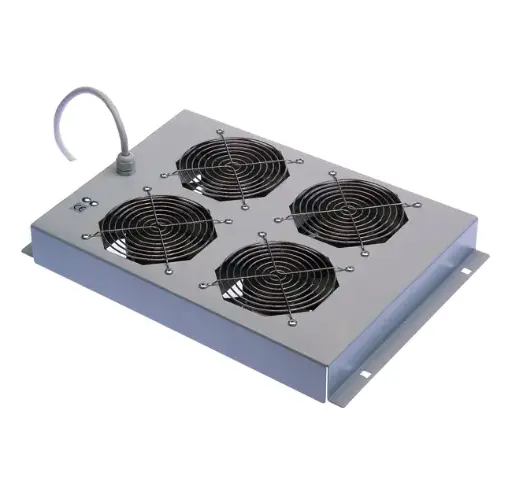 4-fan unit for Floor cabinets PRO/TECH Series and Datacenter PRO Series, Silver RAL 9022