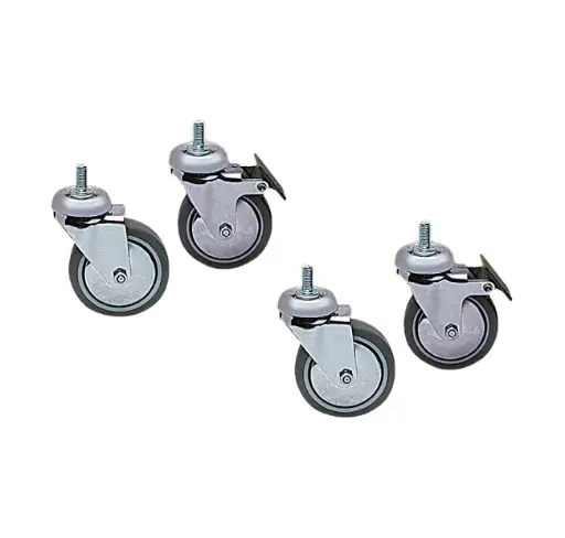 4 swivel wheels (2 with brakes) for Floor cabinets PRO/TECH Series