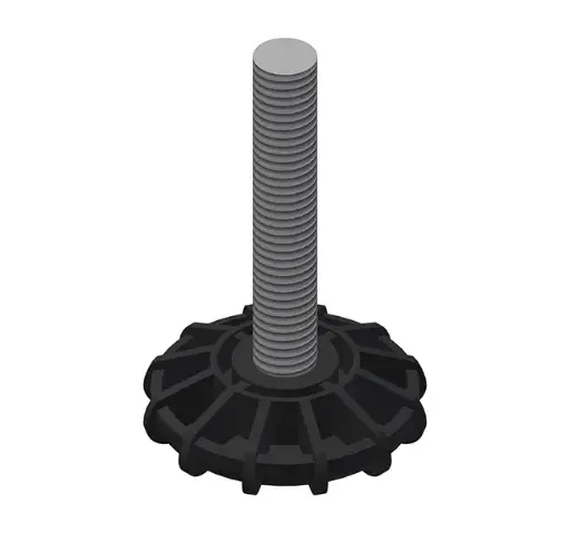 Levelling feet for floor-standing TECH cabinets