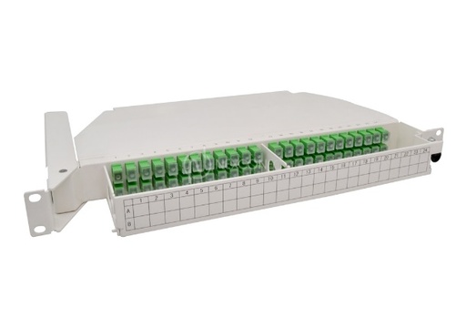 1U FIBER OPTICAL ROTARY PATCH PANEL - SW01-48SCA-x
