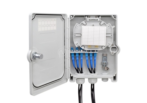 LOCKABLE INDOOR/OUTDOOR WALL BOX 6 PORTS SC - WP06U1