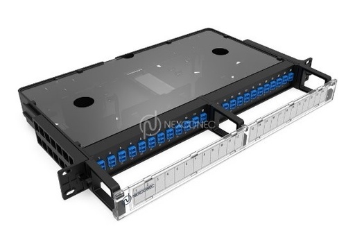 1U 24 PORTS SC SX/LC DX SLIDING PATCH PANEL - MP2PP01 