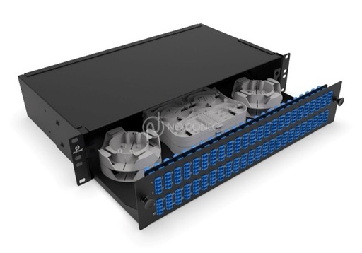 2U 48 PORTS SC DUPLEX/LC QUAD SLIDING PATCH PANEL - SPP48D 