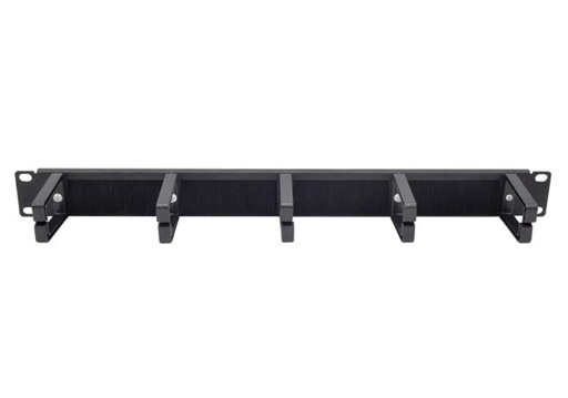 1U CABLE MANAGER WITH BRUSH STRIP 5 HOOKS PLASTIC 70MM - FCM03 