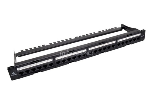 CAT6A UTP FLAT KEYSTONE JACK PATCH PANEL - CM6A1UKBK 