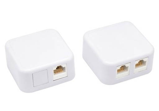 WALL OUTLET BOX 2 PORTS - CTB01 